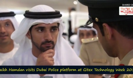 Shaikh Hamdan visits Dubai Police platform at Gitex Technology Week 2016!