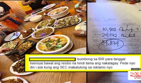 Netizens Cries Foul Over Alleged unfair 34 ,000 Php Restaurant Bill