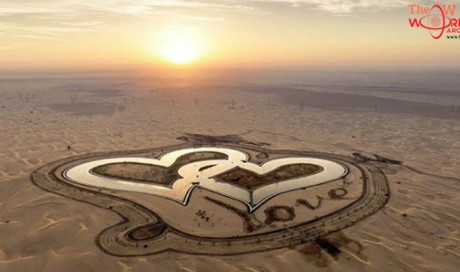 Have you visited Dubai's heart-shaped lake yet?