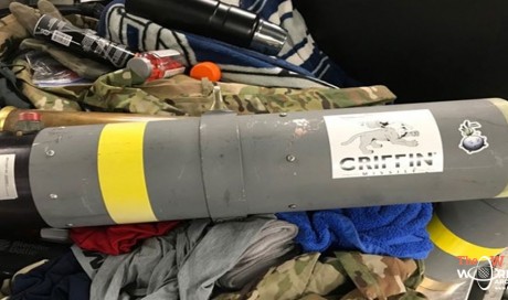Man found with missile launcher in hand luggage at US airport

