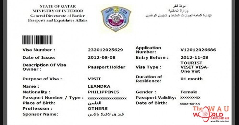 visit visa check in qatar