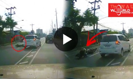 CAUGHT ON CAM: A Rider Was Hit-And-Run By A Private Vehicle, What The Other Motorist Did Is Amazing! Must Watch! | LIFE | WAU