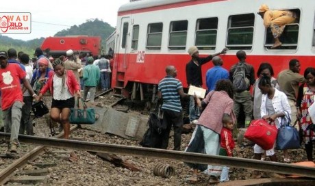 55 killed in Cameroon train derailment (Lead)