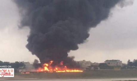 Malta plane crash: At least five killed as light aircraft 'carrying EU border officials' goes down at airport