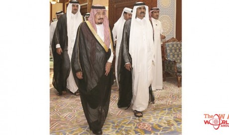 Emir, Father Emir receive mourners at Al Wajba Palace 