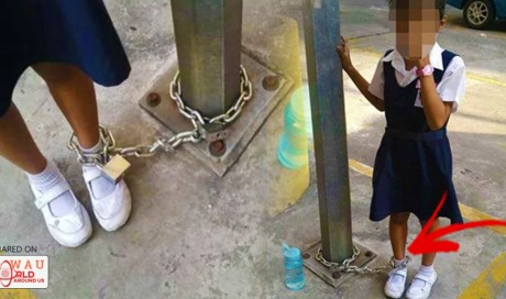 8-Year-Old Girl Chained To A Lamp Post By Her Own Mom Just Because Of This! Unbelievable! | Blog | Life | WAU