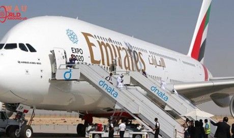 Emirates A380 for Doha flight 