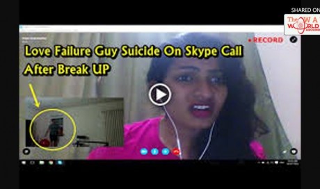 SHOCKING : Live Su!cide Of A NRI On Skype Call After Breakup With His Girlfriend