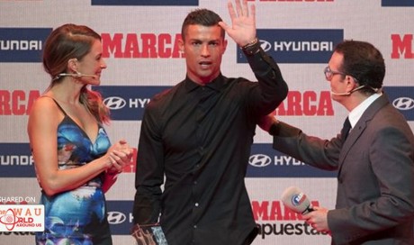 Cristiano Ronaldo wins award for La Liga's best player on the day he signed a new Real Madrid contract
