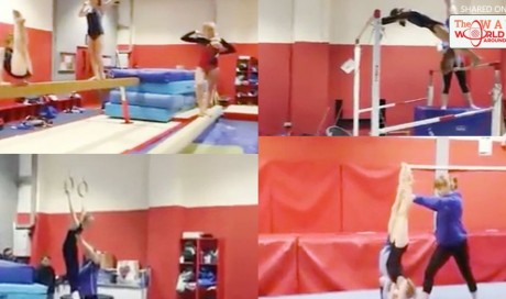 UK gymnastics club perform jaw-dropping Mannequin Challenge and hold incredible poses for viral video
