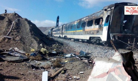 Iran detains three railroad staff over deadly train collision