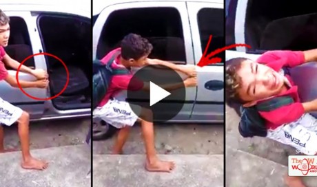 Watch: Young Boy Screams In Pain From The Brutal Punishment He Received After He Was Caught Stealing!