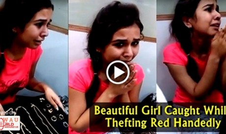 Beautiful Indian Girl Caught Red Handed While Thefting, SHOCKING