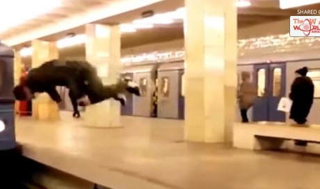 Watch: The Russian who throws himself in front of trains