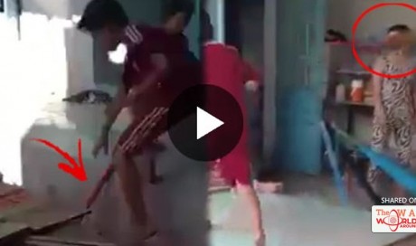 This Boy Threw A Broom At His Mother's Face And Was Severely Punished For It! Watch Here!