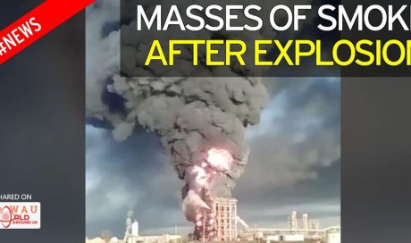 Massive explosion at one of Europe's biggest oil refineries amid fears toxic cloud could drift across continent