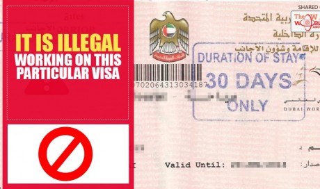 Working on visit visa in UAE is illegal