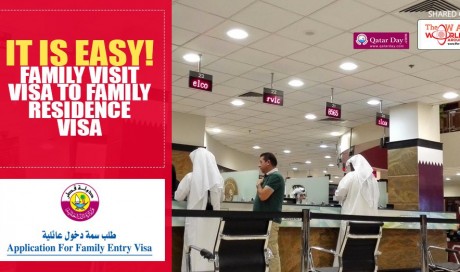 How to convert Qatar Family Visit Visa to Family Residence Visa