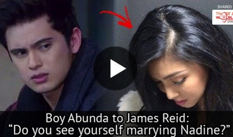 This Is What James Reid Said About Marrying Nadine Lustre! WATCH IT HERE!