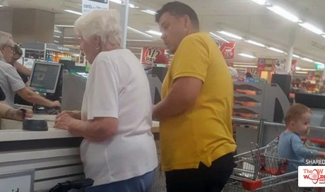 Dad-of-two buys elderly woman's groceries after her card is repeatedly declined