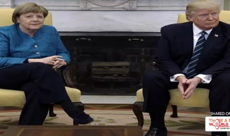Awkward: Merkel asks for a handshake, Trump doesn't respond