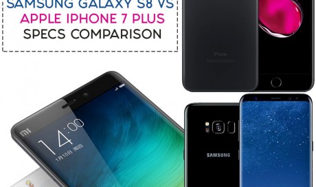 Xiaomi Mi 6 vs Samsung Galaxy S8 vs Apple iPhone 7 Plus specs comparison