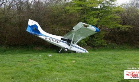 Devon fire crews called to plane crash and fire which 'severely damaged' van
