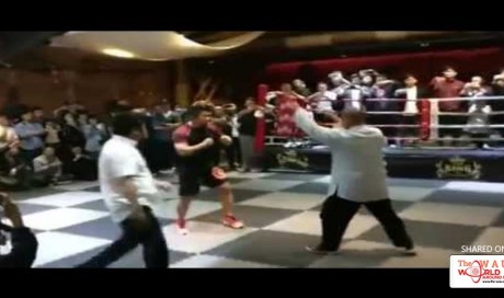 Chinese MMA fighter pounds Tai Chi guru in seconds 