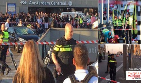 Major incident at Amsterdam central train station as car ploughs into crowd of people