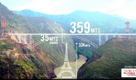 Railway Bridge On Chenab River To Be Higher Than Eiffel Tower