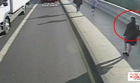 Jogger Shoves A Woman In Front Of An Oncoming Bus