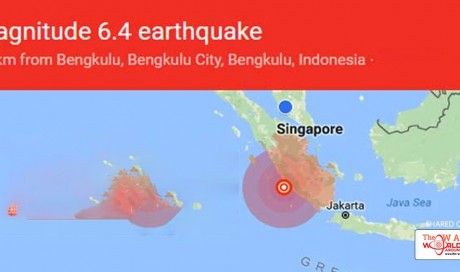 Strong 6.4 earthquake hits Indonesia’s Sumatra