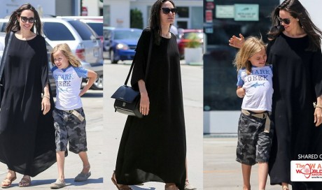 Beaming Angelina Jolie goes shopping with Vivienne as she's seen for the first time since 'stalling Brad Pitt divorce'  