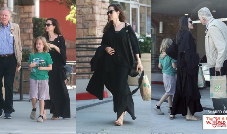 Angelina Jolie enjoys sweet outing with formerly estranged father Jon Voight as they take Vivienne to art class...after ex Brad Pitt brought family feud to an end 