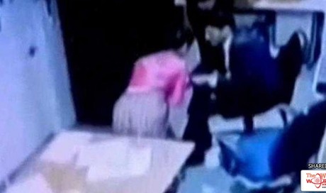 CCTV: Hotel Employee's Saree Pulled By Senior, She Complained And Was Fired