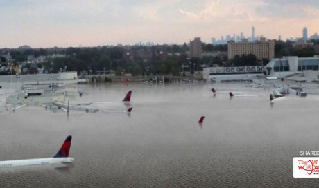This photo of Harvey flooding at Houston airport is totally fake