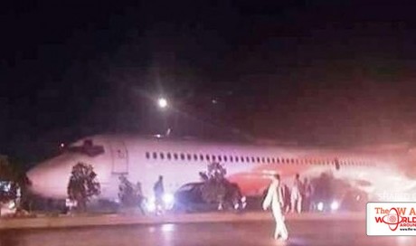 An airplane on road! Kabul residents panic