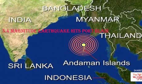 5.4 Magnitude Earthquake Hits Port Blair