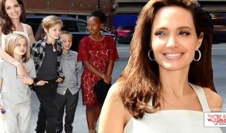 Angelina Jolie attends First They Killed My Father premiere with all six children