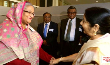 Sushma Swaraj meets Bangladeshi PM Sheikh Hasina, no discussion on Rohingyas
