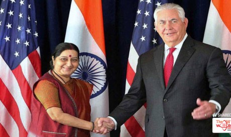  Sushma Swaraj Raises Issue Of Terrorism, H-1B With US Secretary of State Rex Tillerson