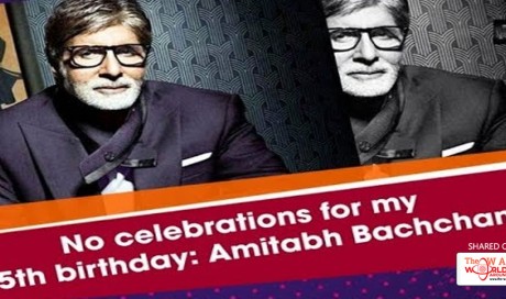 Amitabh Bachchan: No Celebration For 75th Birthday And Diwali This Year