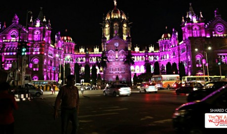 Mumbai railway station lit up in pink for 'Day of the Girl'