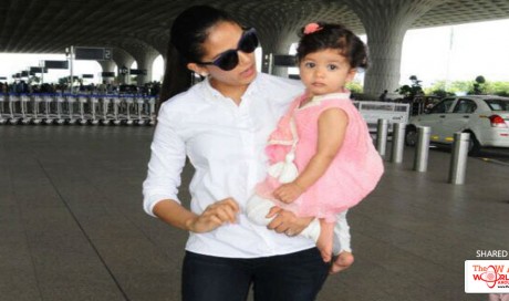 Cuteness Alert: Misha With Her Favourite Travel Buddy, Mom Mira Rajput