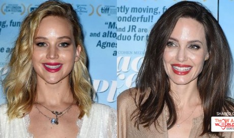Jennifer Lawrence and Angelina Jolie stun at 'Faces, Places' premiere