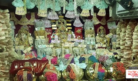 Inside A Madhya Pradesh Temple, Decorated With Nearly Rs. 100 Crore Cash