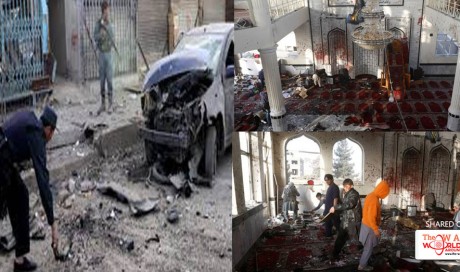 Children among 72 killed as suicide bombers attack two mosques in Afghanistan