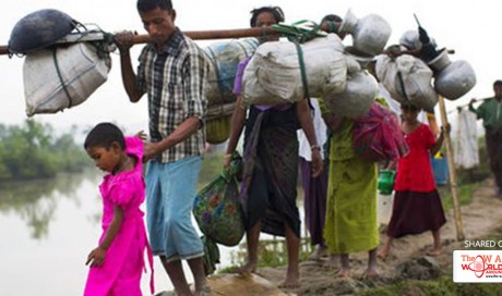 Rohingya Muslims await chance to enter Bangladesh