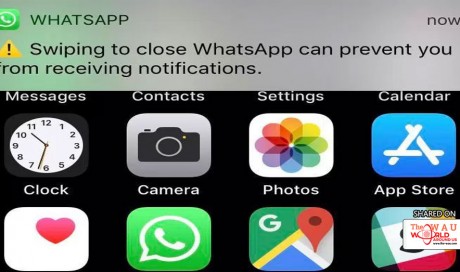 DON'T SWIPE 'APP Here’s why you should NEVER close down WhatsApp on iPhone by swiping up