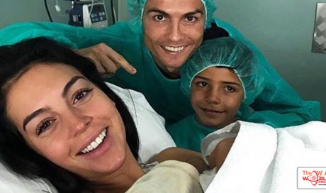 Cristiano Ronaldo welcomes daughter into the world, see pic